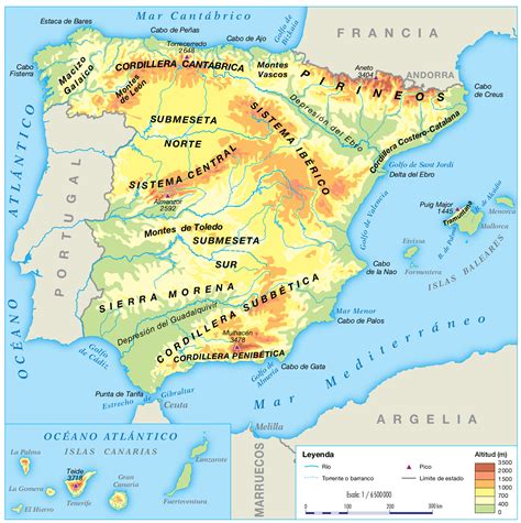 Sciencefor4thgrade Relieve De EspaÑa