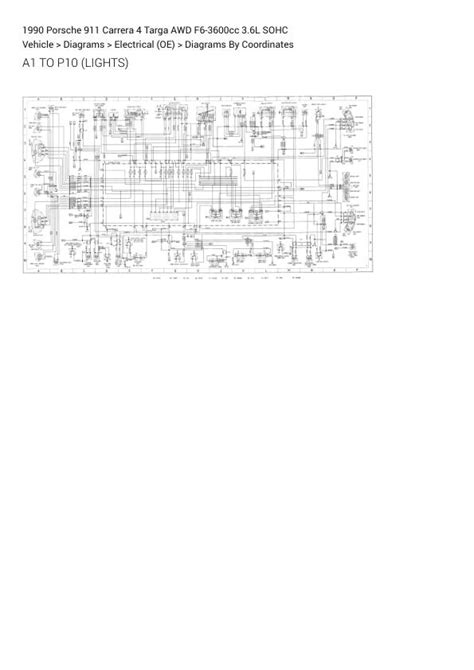 Porsche 911 Carrera 4 Targa Awd 1990 Wiring Diagrams F6 3600cc 3 6l Sohc