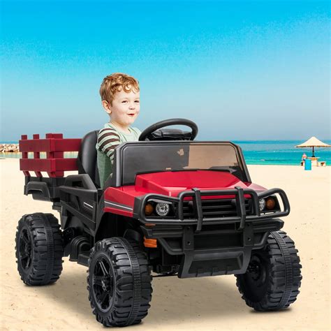 Kids Power 4 Wheels Toy Car 12v Ride Ons Truck Electric Cars With