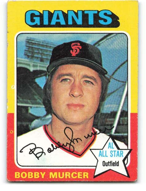 1975 Topps 350 Bobby Murcer VG EX Very Good Excellent Giants EBay