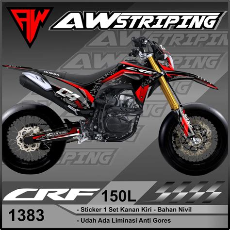 Decal Sticker Crf L Dekal Crf L Full Body Abstract Design Aw