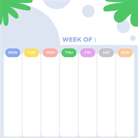 Best Printable Weekly Calendar With Time Slots Printablee