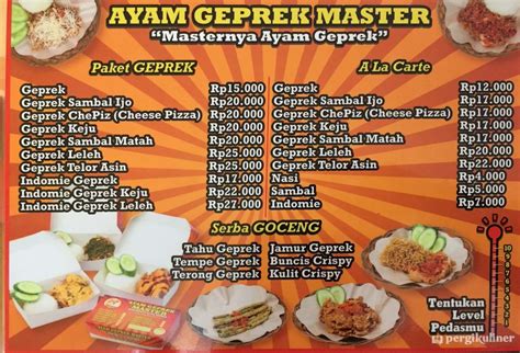 Detail Contoh Daftar Menu Ayam Geprek Koleksi Nomer 14