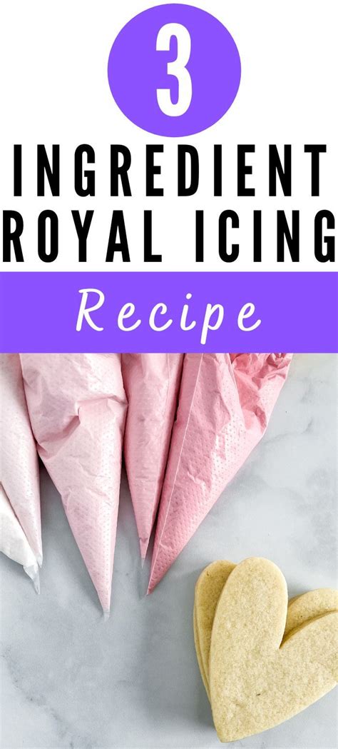 3 Ingredient Royal Icing With Meringue Powder The Frosted Kitchen Recipe Easy Royal Icing