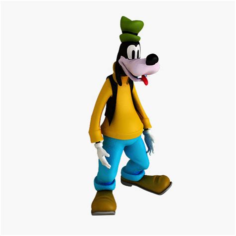 goofy figurine 3d max