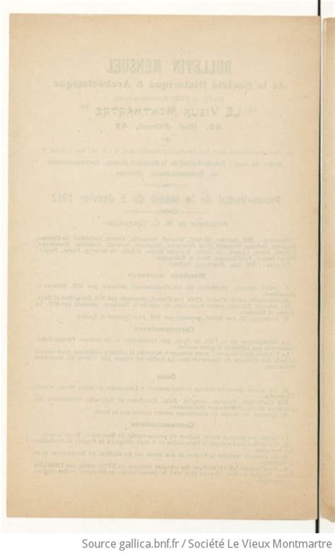 Le Vieux Montmartre Soci T D Histoire Et D Arch Ologie Des Ixe Et