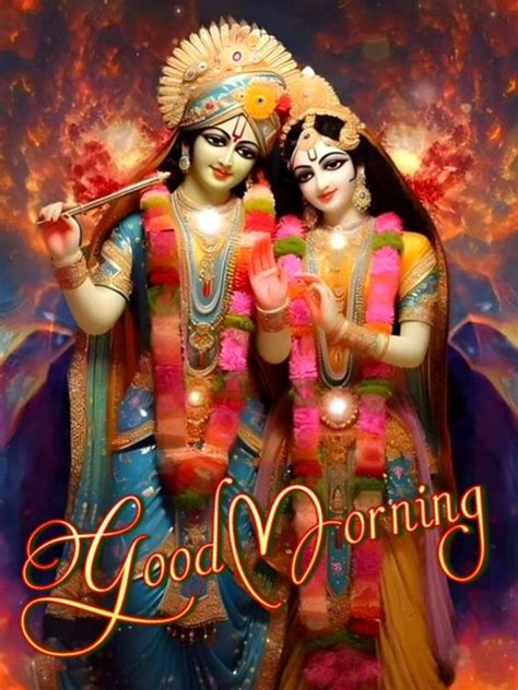 Sri Radha Krishna Good Morning Photo Good Morning Wishes And Images