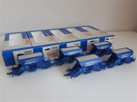 Roco H0 47531 Freight Carriage 5 Hopper Trailers Catawiki