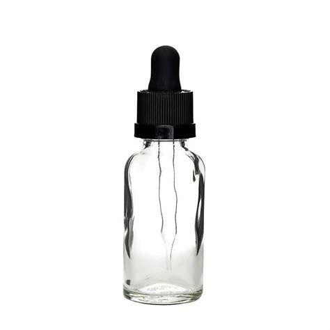 Glass Clear CR Dropper Bottles 30ml 120 Bottles Case