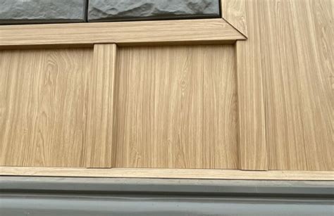 12″ Light Pine Wood Grain Board And Batten Siding Metalworks Canada