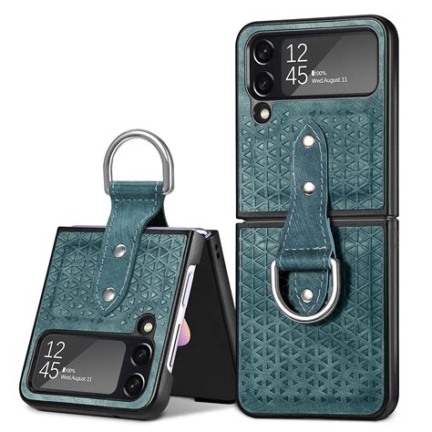 Sanimore For Samsung Galaxy Z Flip Folding Case With Anti Slip Strap