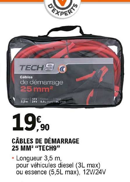 Promo C Bles De D Marrage Mm Tech Chez E Leclerc L Auto