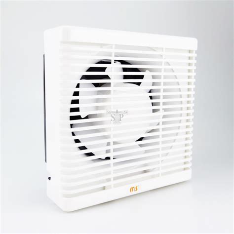 Ms Inch Wall Type Pvc Exhaust Fan C W Louver White