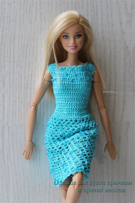 Barbie clothes barbie crochet dress for barbie doll crochetdresses ...