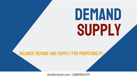 Demand Supply Relationship Between Buyers Sellers Stock Vector Royalty