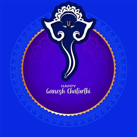 Happy Ganesh Chaturthi festival elegant decorative background design 11013310 Vector Art at Vecteezy