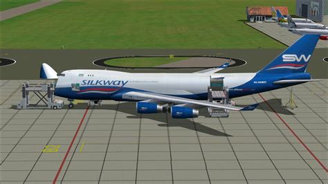 Fs Fsx Boeing 747 400 Cargo Silkway Azerbaijan With Vc