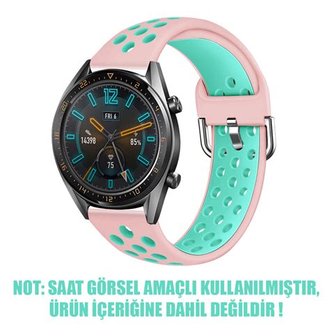 Microsonic Huawei Watch Gt Sport Rainbow Sport Band Kordon A K Pembe