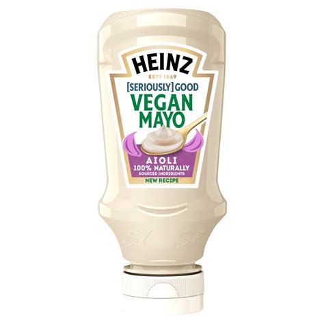 Heinz Vegan Seriously Good Mayonnaise Aioli 215g Tesco Groceries