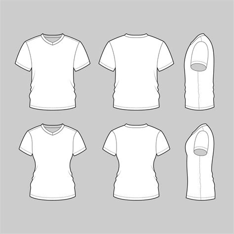 White T Shirt Template For Men And Women 20583717 Vector Art At Vecteezy