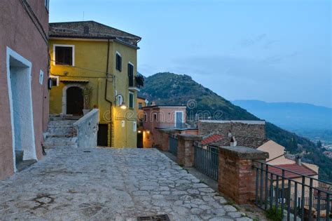 The Italian Village Of Pietravairano Stock Image Image Of