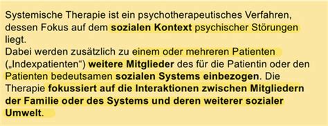 VL5 Systemische Therapie Karteikarten Quizlet