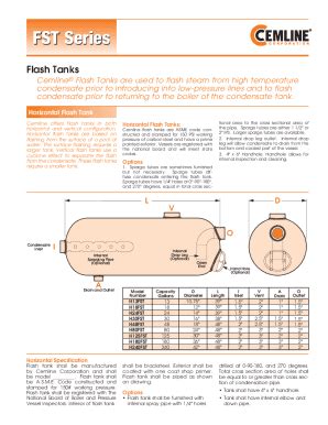 Fillable Online Flash Tanks High Pressure Condensate To Flash