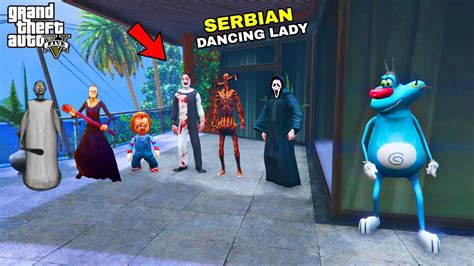 OGGY Playing Chupan Chupai With Serbian Dancing Lady Ghost Army In