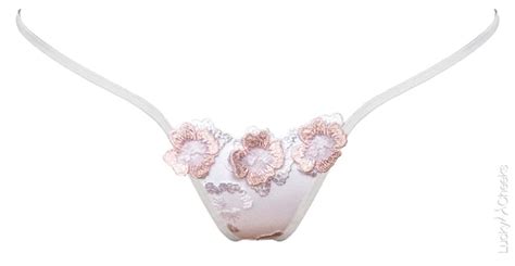 WHITE BUNNY THONG Micro G String Thong By Lucky Cheeks Luxury Lingerie PicClick AU