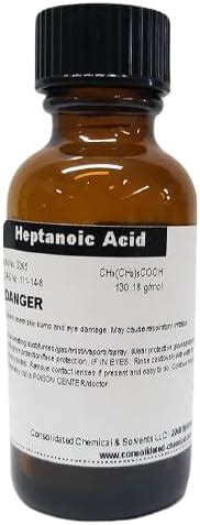 Amazon CCS CONSOLIDATED CHEMICAL SOLVENTS Heptanoic Acid High