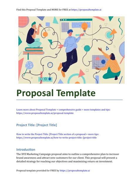 Blank Proposal Template A Comprehensive Guide Free Template Download