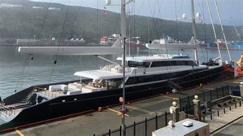 The Largest Ketch Sailboat In The World Docked In St Johns Harbour Ntv