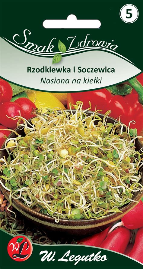 Nasiona na kiełki Rzodkiewka i soczewica 30 g Legutko