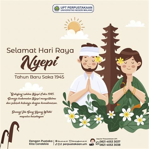 Selamat Hari Raya Nyepi Tahun Baru Saka 1945 UPT Perpustakaan UM