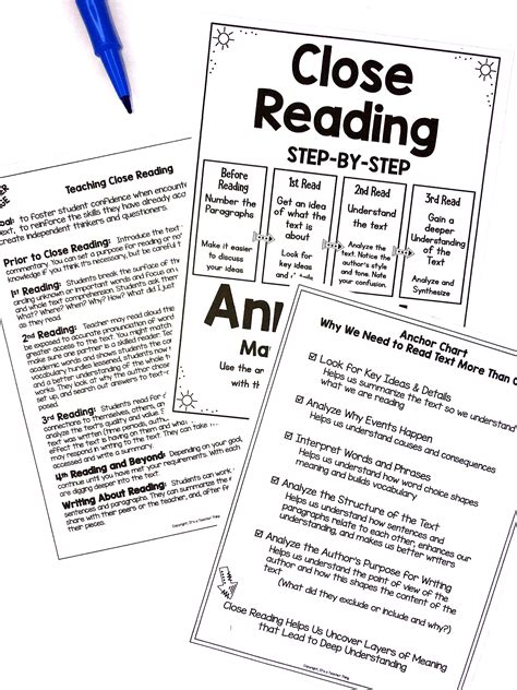 Close Reading Worksheet Primary Grades