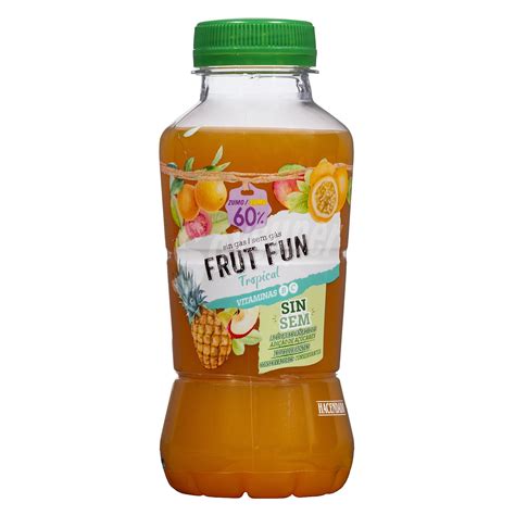 Hacendado Bebida Refrescante Tropical Frut Fun Botellin 330 Ml