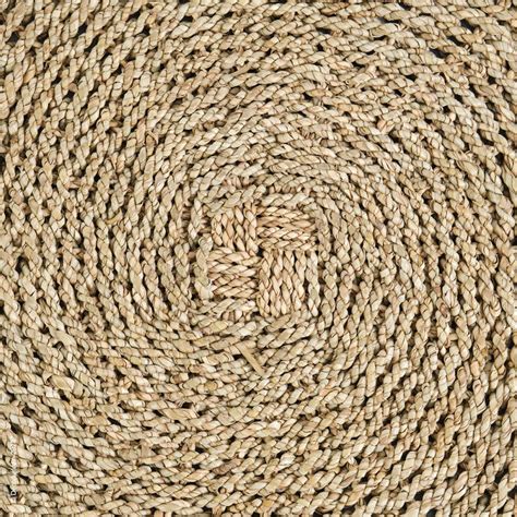 Tapis Rond Madrague en Joncs de Mer tissés à la main Deco de la Maison