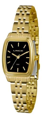 Reloj Lince LQG4502l P1kx cuadrado negro pequeño para mujer MercadoLibre