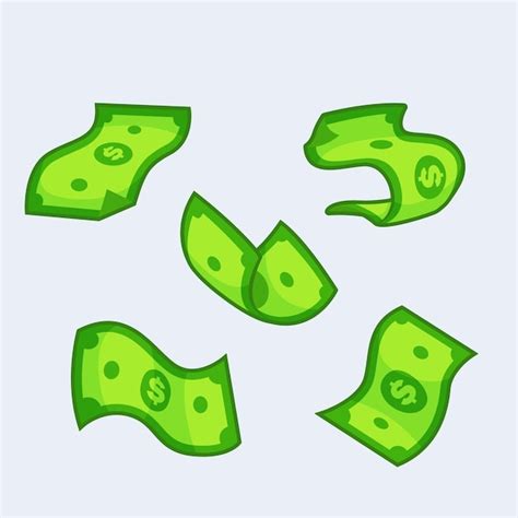 Premium Vector Dollar Money Icon Set Vector Cartoon Style