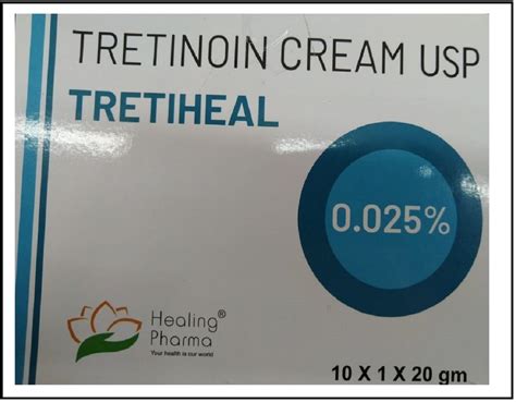 Tretiheal Tretinoin Cream Usp 0025 Packaging Size 10x1x20 Gm At Rs