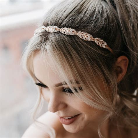 Gold Bridal Headband Etsy