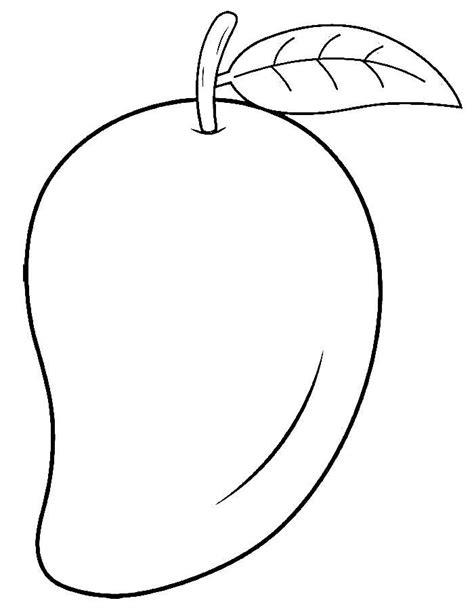 Mango Worksheet Coloring Page Fruit Coloring Pages Coloring Pages