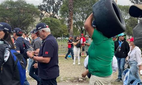 Fan De La F1 Se Lleva Llanta Como Recuerdo Del Gp De México