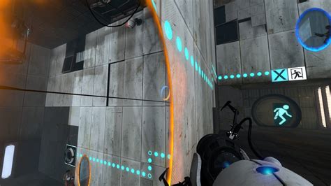 Fun fact, if you open a portal around here in chamber 8 you can't go ...