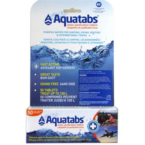 Aquatabs Water Purification Tablets , 50-pack - Adventure Pro Zone