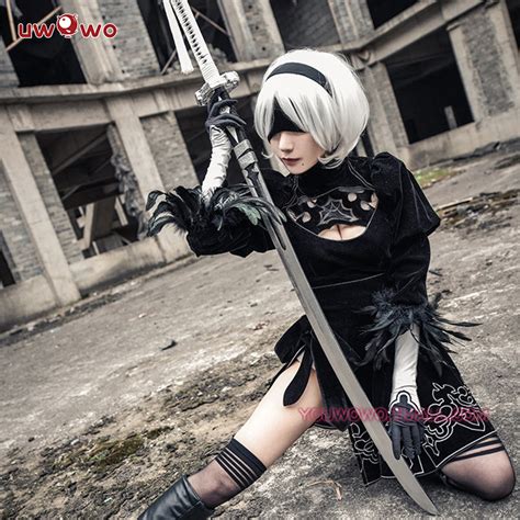 【in Stock】uwowo Game Nier Automata Yorha No2 Type B 2b Cosplay Costu Uwowo Cosplay