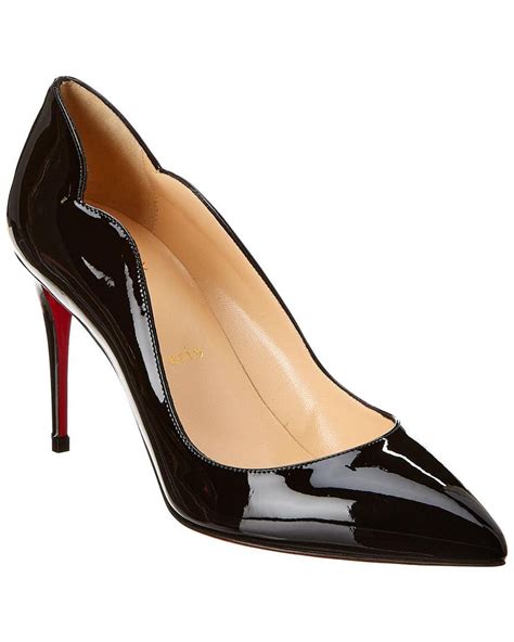 Christian Louboutin Hot Chick 85 Patent Pump In Black Lyst