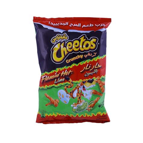 Alosraonline Cheetos Crunchy Flaming Hot And Lime Chips G