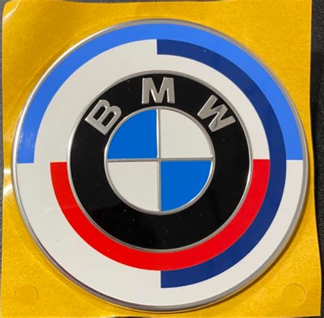 Genuine BMW 50 Years of M Heritage Trunk Lid Boot Badge Ø 74mm F40 1