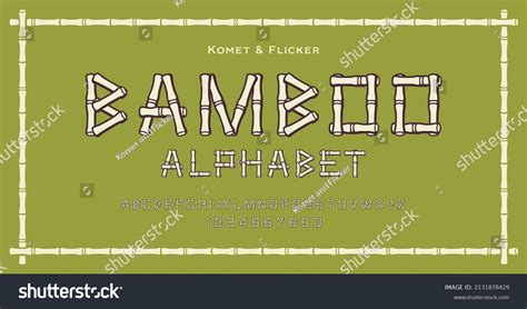 1,711 Bamboo font Stock Vectors, Images & Vector Art | Shutterstock